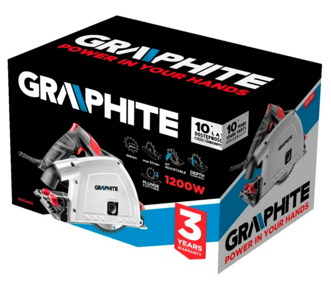Погружная пила GRAPHITE 58G495 1200вт 165мм-2