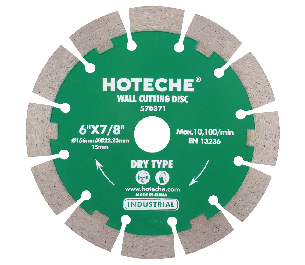 Алмазный отрезной диск HOTECHE 570371 156мм Сегментированный Камень photo