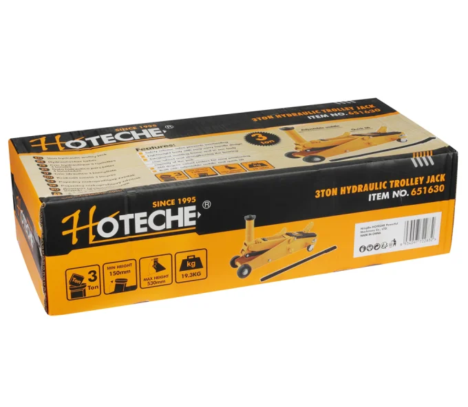 Домкрат гидравлический подкатной HOTECHE 651630 150-530 мм 3000kg-6