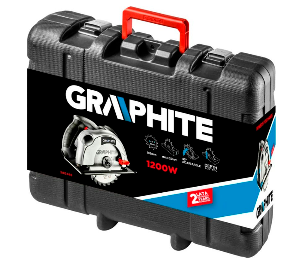 Fierăstrău circular GRAPHITE 58G488 1200w 185mm photo 4