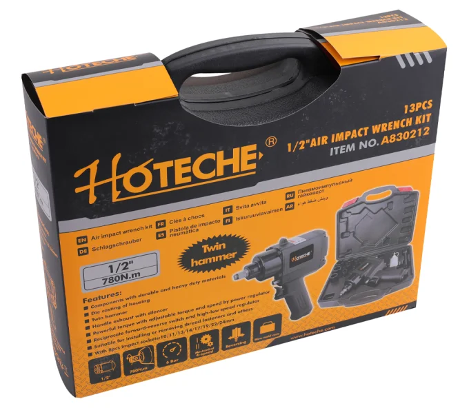Mașină de înșurubat cu impact pneumatică HOTECHE A830212 780Nm 8000rot/min-11