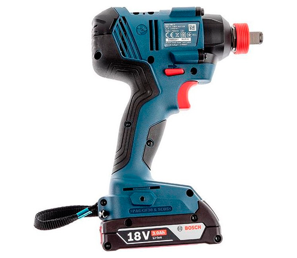 Гайковерт ударный BOSCH GDX 180-LI Professional 180Нм photo 1