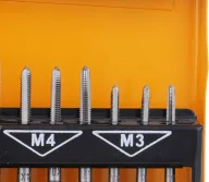 Набор 32 метчиков и плашек HOTECHE 640203 M3-M12-4