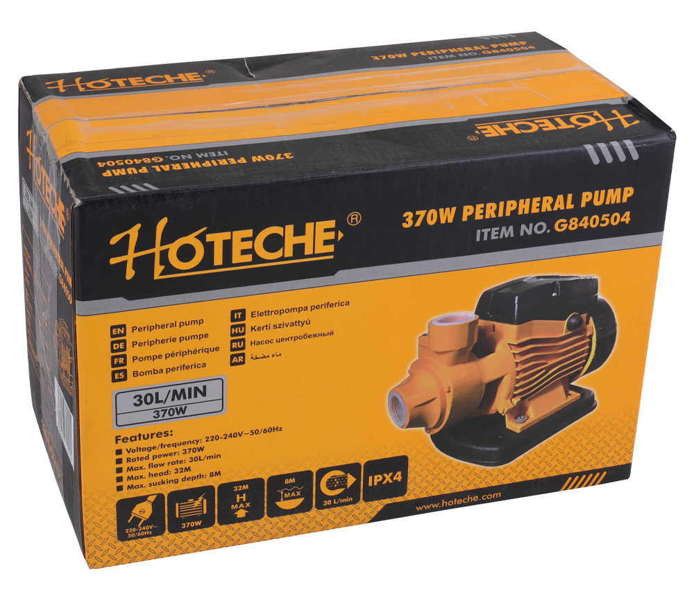Pompă de grădină HOTECHE G840504 370w 1800l/h photo 4