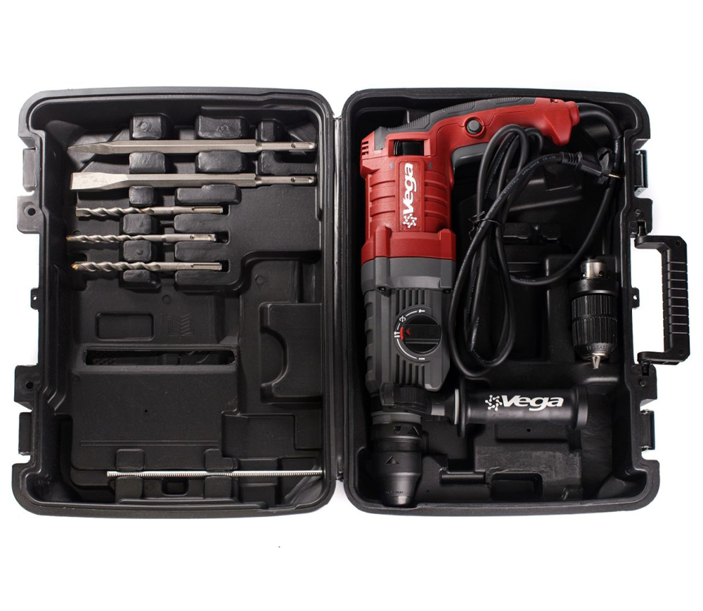Ciocan rotopercutor Vega VH-1350DFR 1350w SDS-Plus/Fixare rapidă photo 2