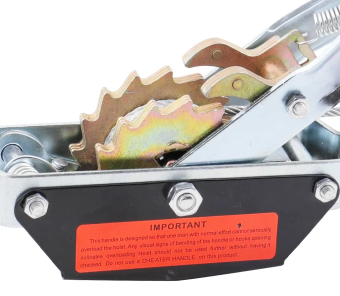 Лебедка ручная горизонтальная HOTECHE 680401 4000kg 3м-3