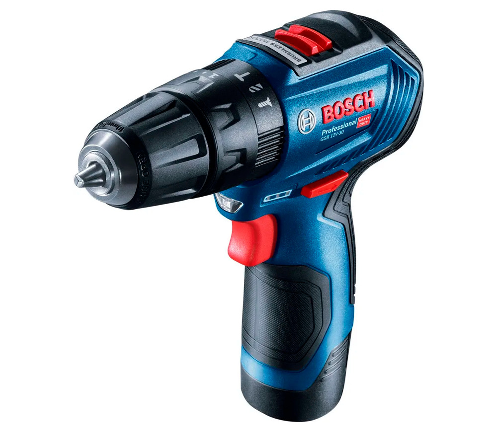 Шуруповёрт аккумуляторный BOSCH GSB12V-30 12В 2Ач photo
