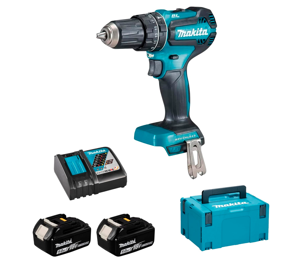 Mașină de &icirc;nșurubat cu impact cu acumulator MAKITA DHP485RTJ 18V 5Ah photo