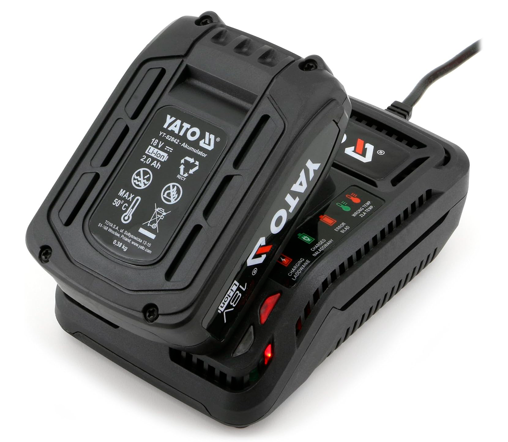 Дисковая пила аккумуляторная YATO YT82810 165мм 18В 2Ач photo 3