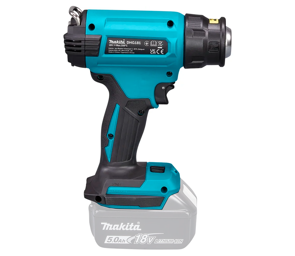 Suflantă de aer cald cu acum. (fără bat) MAKITA DHG181ZK  550°C photo 2