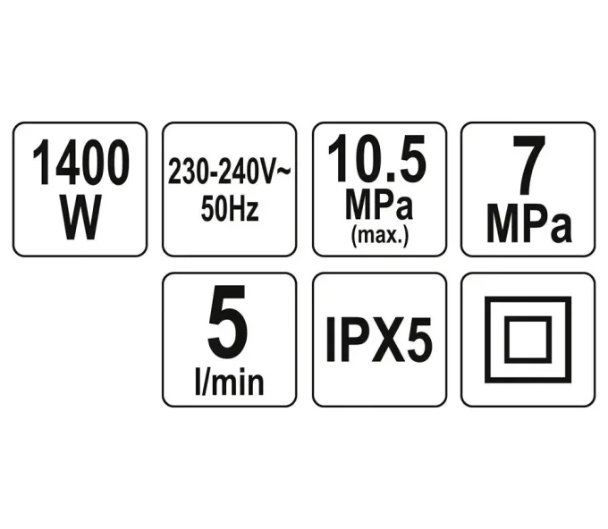 Мойка высокого давления YATO YT85910 1400вт 105бар 300л/ч-5