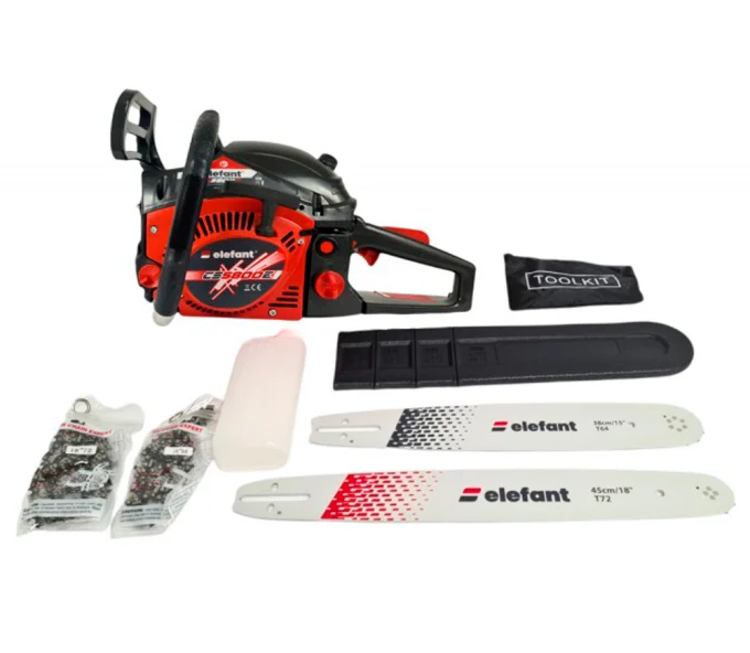 Fierăstrău cu lanț pe benzină Elefant CS5800E 380/450mm 58cm3-2
