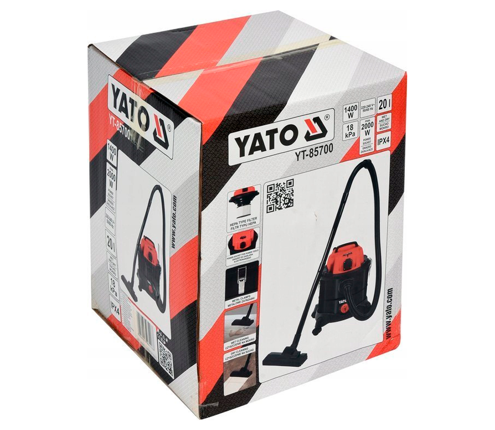 Aspirator industrial YATO YT85700 1400w 180mbar 20L photo 3