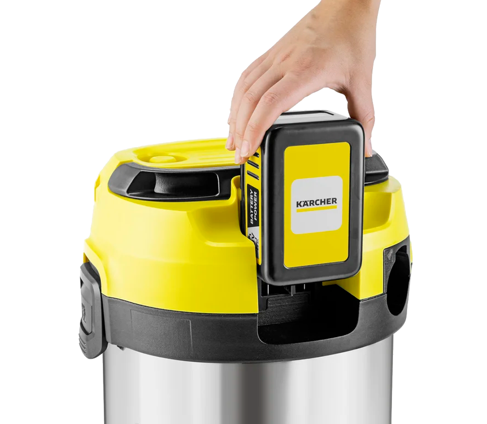 Пылесос аккумуляторный KARCHER WD 3-18 S Battery Kit V-17/20 18V 2.5AH 17L photo 0