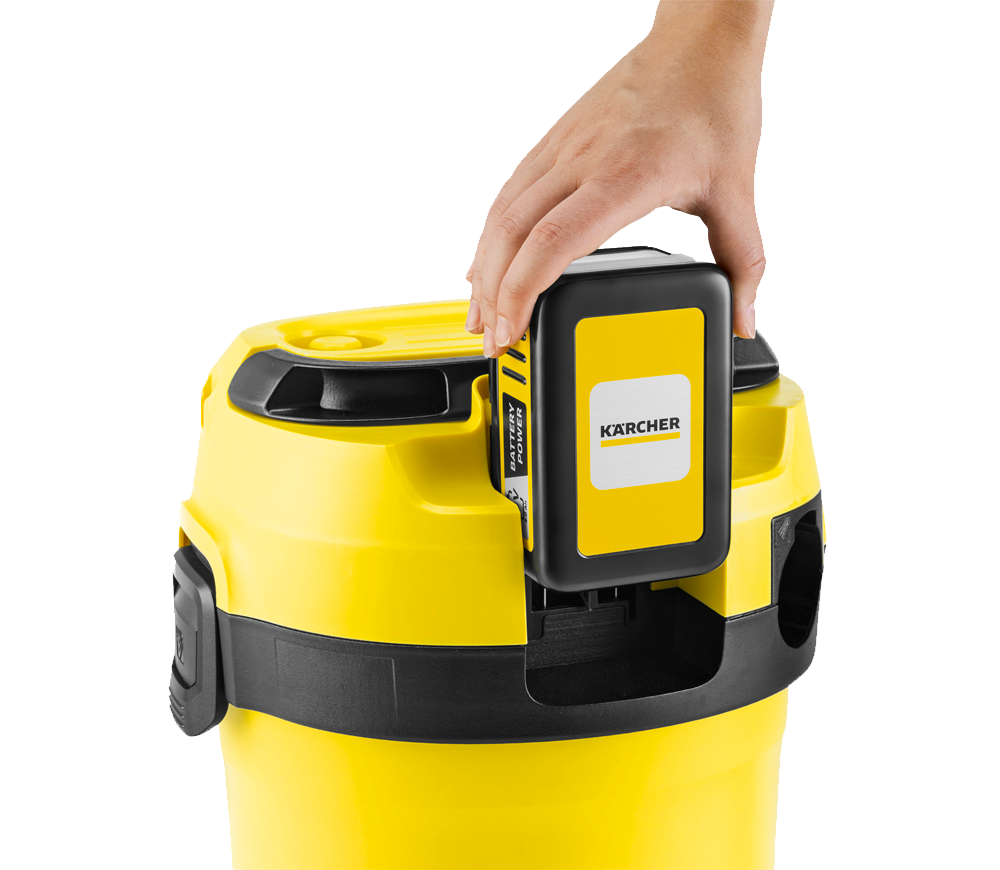 Пылесос аккумуляторный KARCHER WD 3-18 Battery Set V-17/20 17л 18V 5Ah photo 0