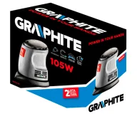 Шлифмашина вибрационная GRAPHITE 59G335 105вт-5