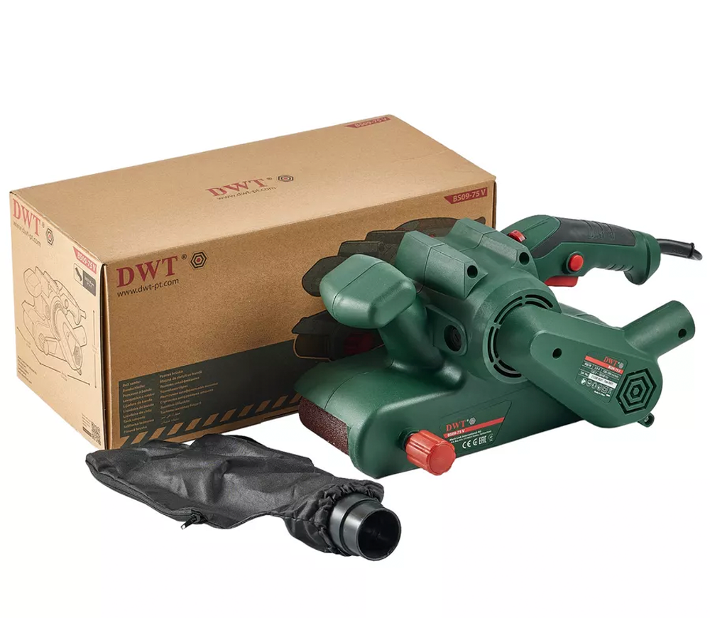 Mașină de șlefuit cu bandă DWT BS09-75 V 900w 76 mm photo 4