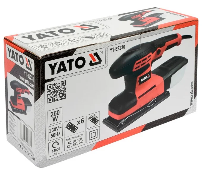 Шлифмашина вибрационная YATO YT82230 260вт-5
