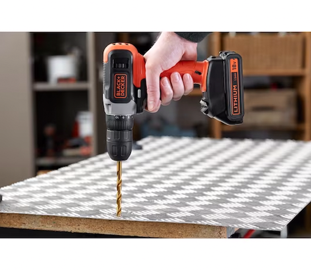 Mașină de inșurubat cu acumulator BLACK&DECKER BCD001C1-QW 18V 1.5Ah photo 4