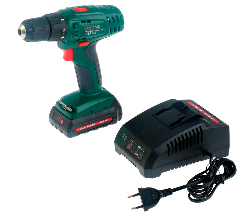 Шуруповёрт аккумуляторный DWT ABS-18 SLi BMC 18В 1.5Ач photo 0