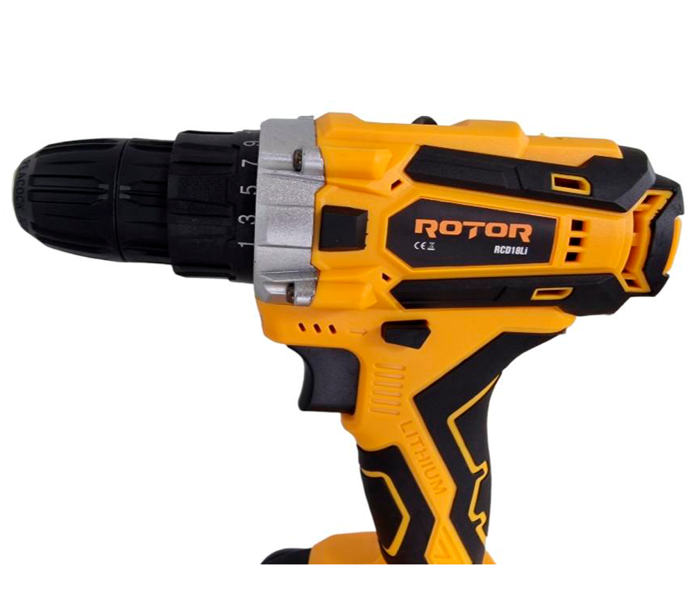 Шуруповёрт аккумуляторный ROTOR RCD18Li 18В 2Ач photo 1