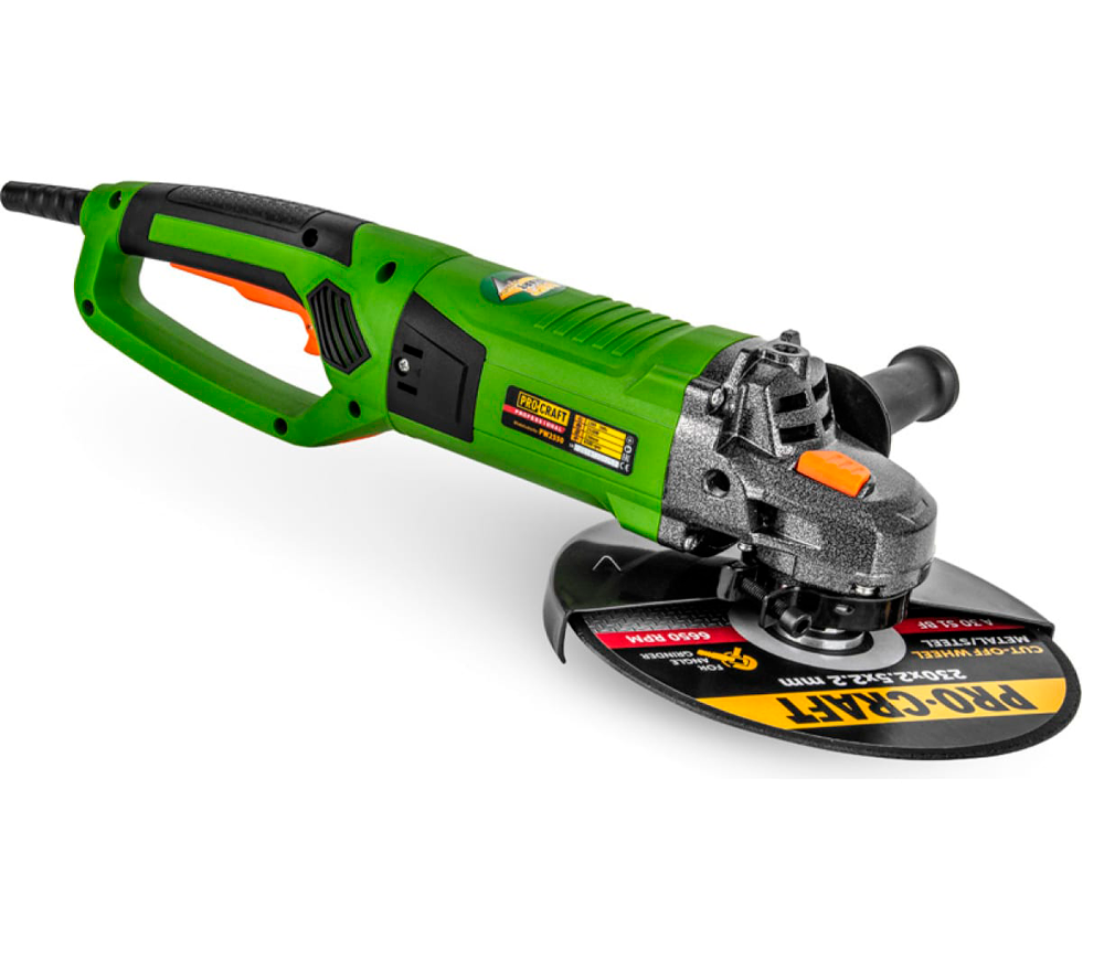 Угловая шлифмашина ProCraft PW2550 2000вт 230мм photo 1