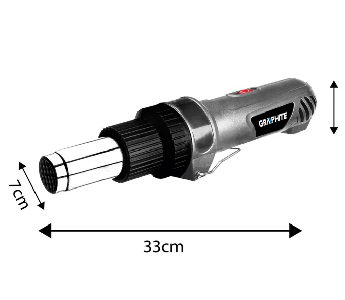 Фен строительный GRAPHITE 59G523 2000вт 550°C-3