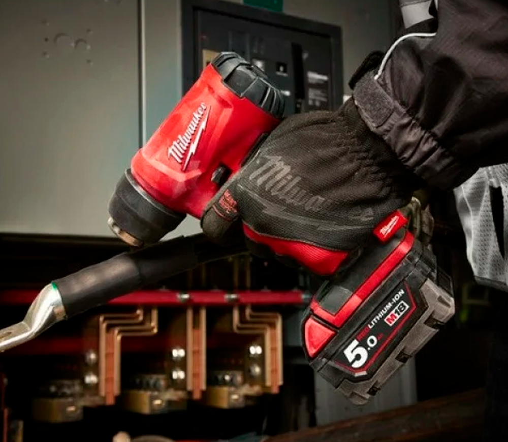 Фен строительный аккум. (без АБК) MILWAUKEE M18BHG-0 470°C photo 1