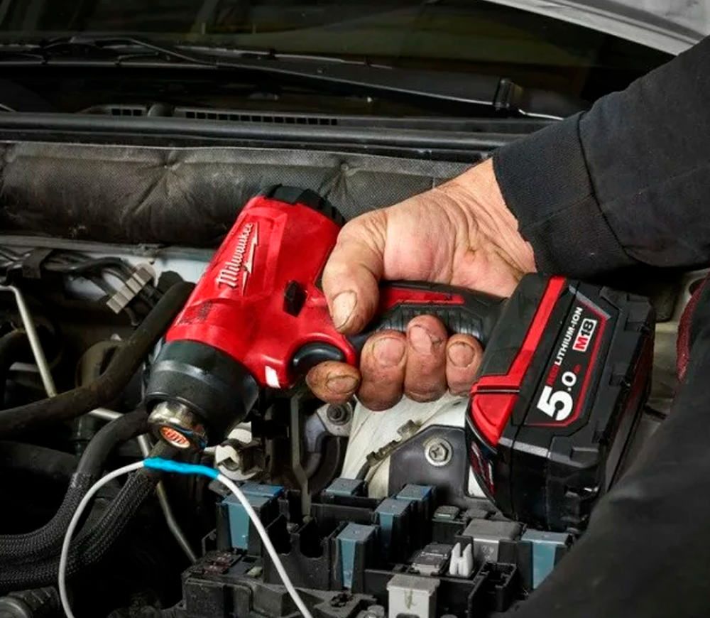 Фен строительный аккум. (без АБК) MILWAUKEE M18BHG-0 470°C photo 2