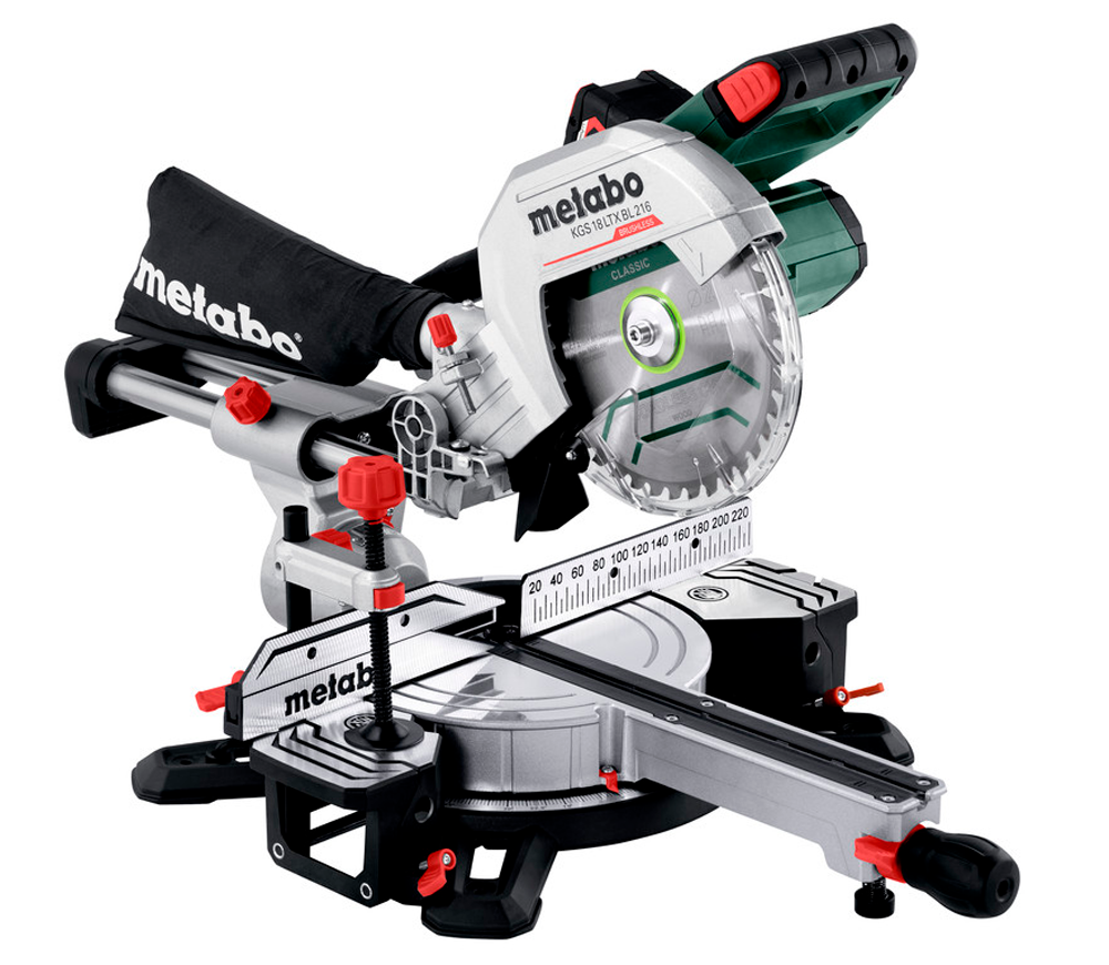 Торцовочная пила аккумуляторная METABO KGS 18 LTX BL 216 18В 4Ач 216мм photo