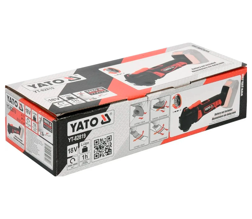 Uneltă multifuncțională fără fir (fără bat) YATO YT82819  18V  18000osc/min photo 1