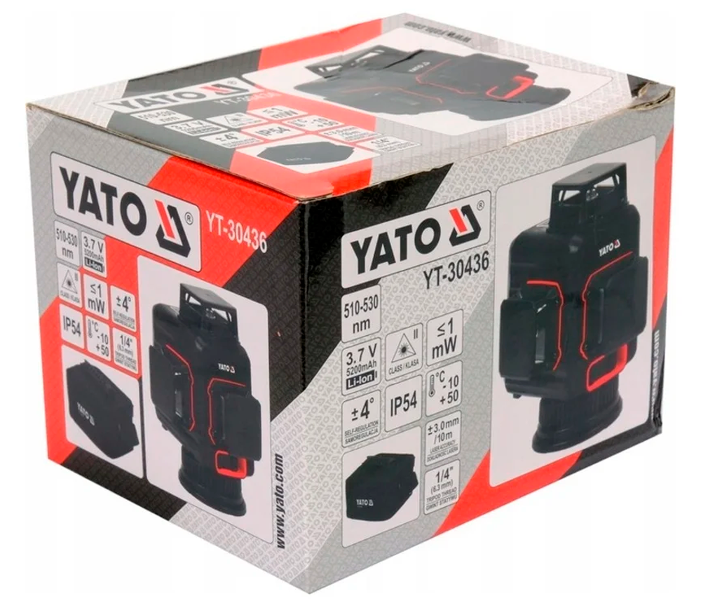 Nivelă cu laser YATO  YT30436 3fascicole 10m photo 5