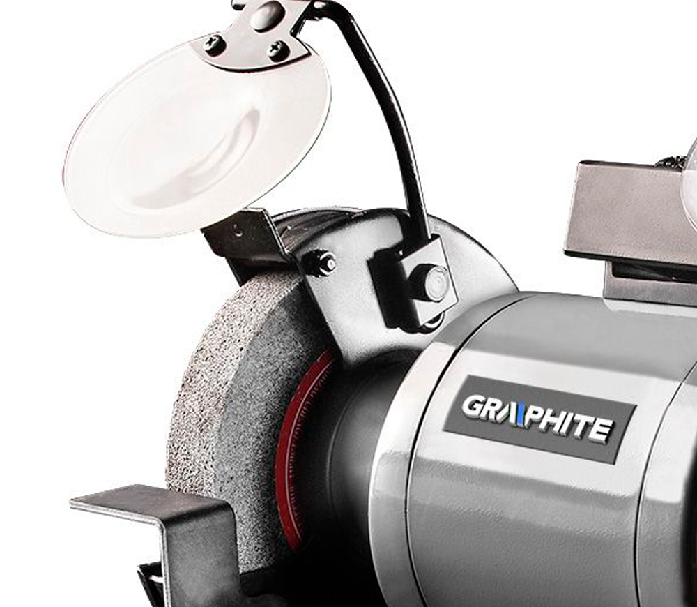 Polizor de banc GRAPHITE 59G383 370w 150mm photo 0