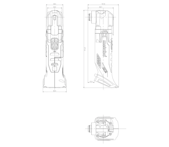 Реноватор аккумуляторный (Без АКБ) METABO MT 18 LTX 18В 18000кол/мин-2