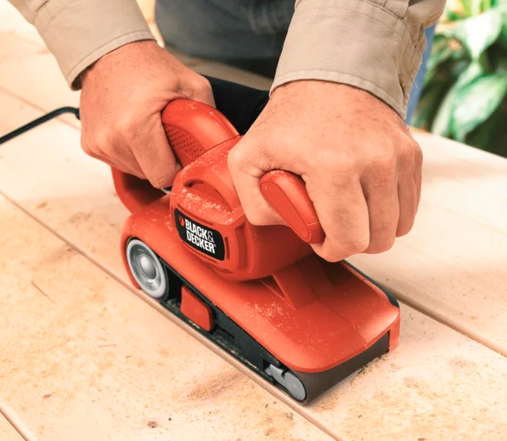 Шлифмашина ленточная BLACK&DECKER KA86-QS 720вт 75 мм photo 6