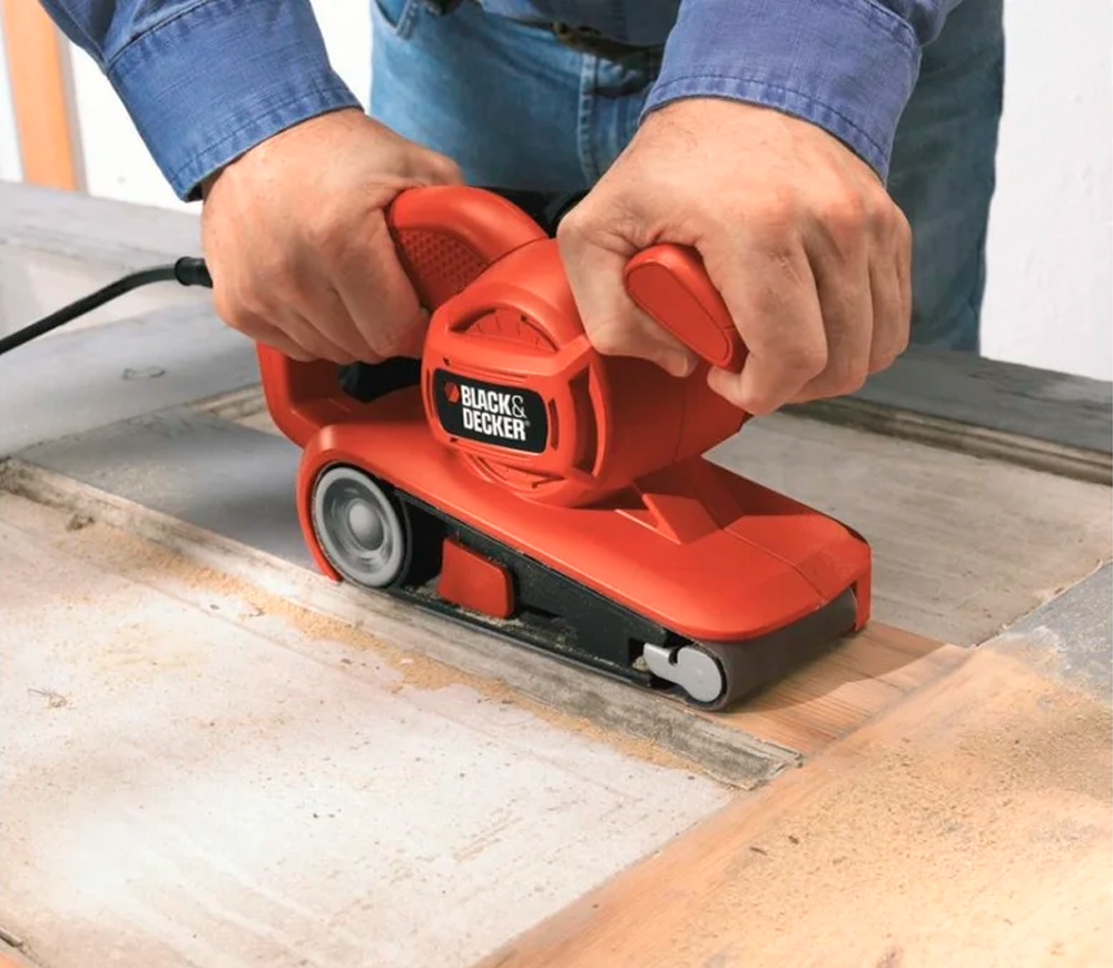 Шлифмашина ленточная BLACK&DECKER KA86-QS 720вт 75 мм photo 7