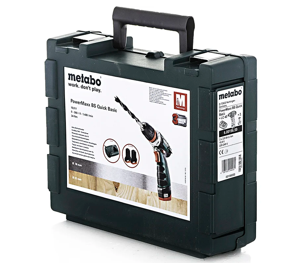 Mașină de &icirc;nșurubat cu acumulator METABO PowerMaxx BS QuickBasic 10.8V 2Ah photo 5