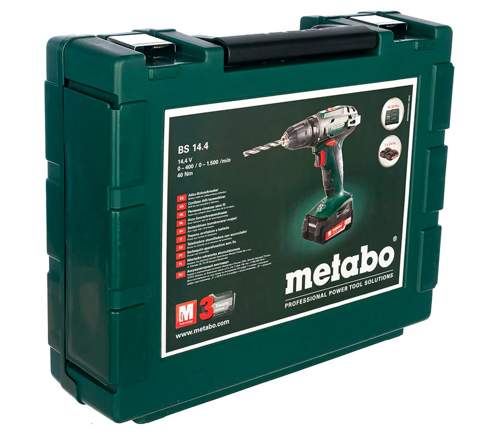 Mașină de înșurubat cu acumulator METABO BS 14.4 14.4V 2Ah photo 3