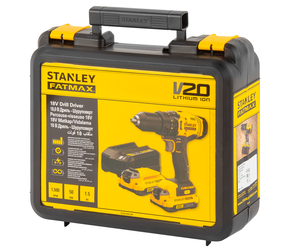 Mașină de înșurubat cu acumulator STANLEY SFMCD700C2K-QW 18V 2Ah photo 4