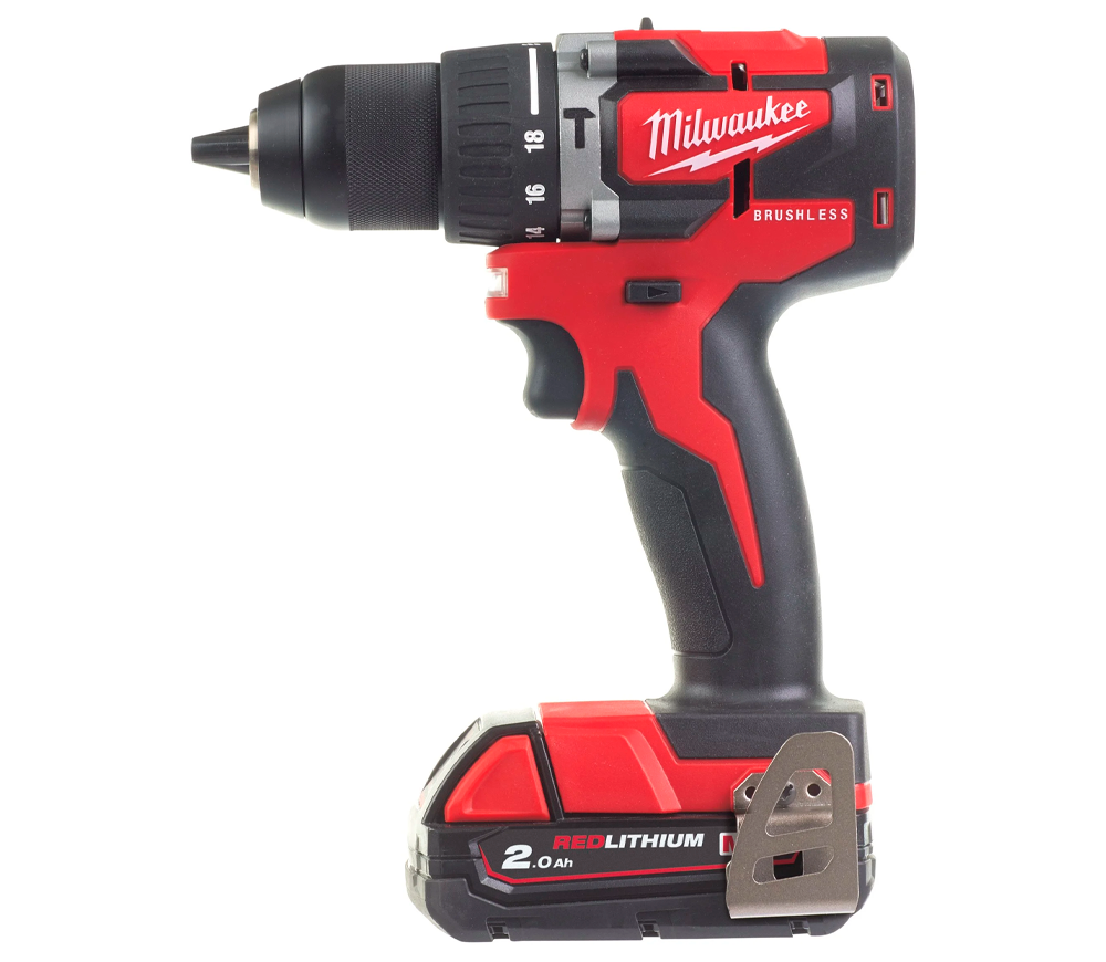Шуруповёрт аккумуляторный MILWAUKEE M18 CBLPD-422C 18В 2/4Ач photo 1
