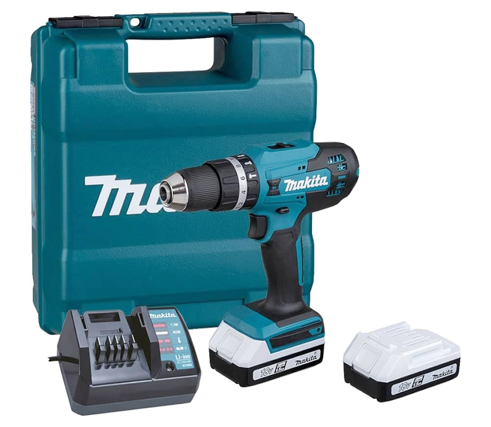 Шуруповёрт аккумуляторный MAKITA HP488D002 18В 2x1.5Ач photo 0