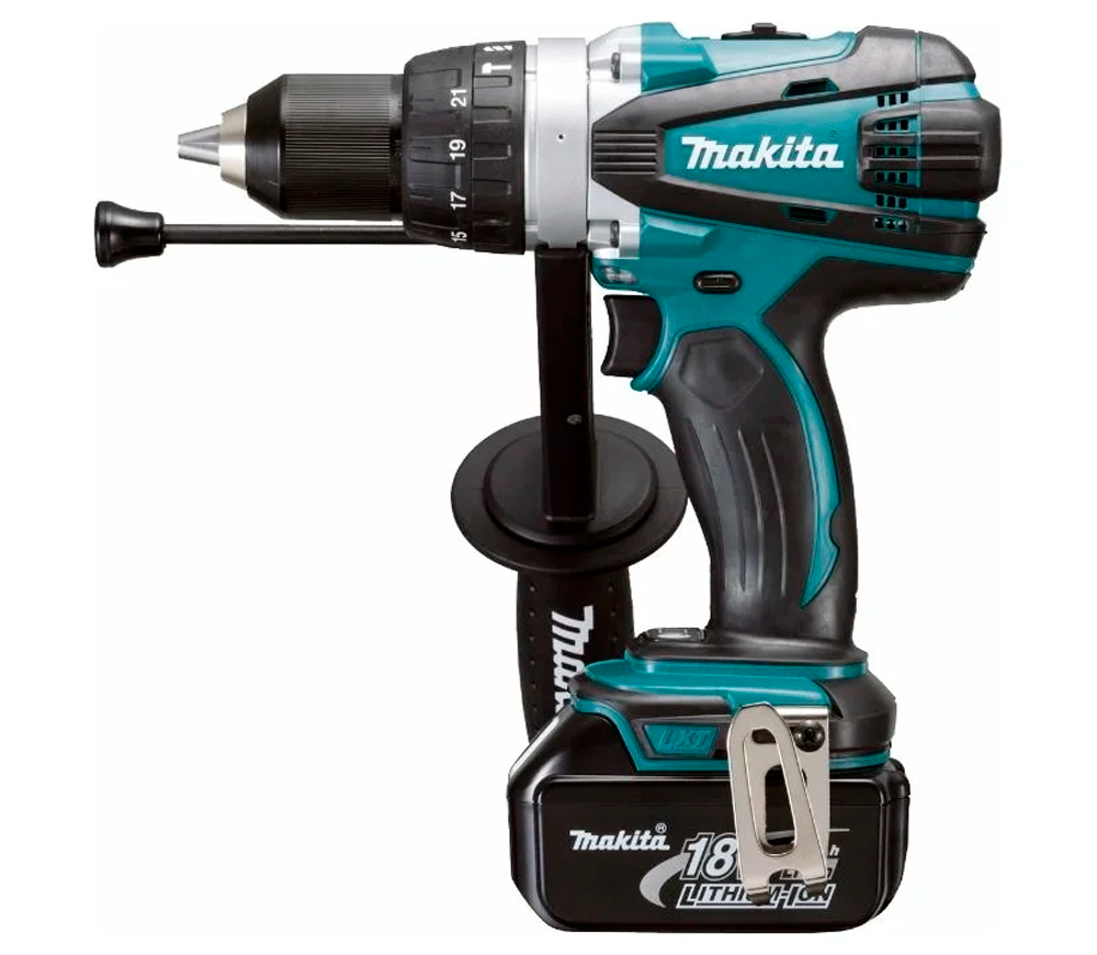 Шуруповёрт аккумуляторный MAKITA DHP458RFJ 18В 3Ач photo 1