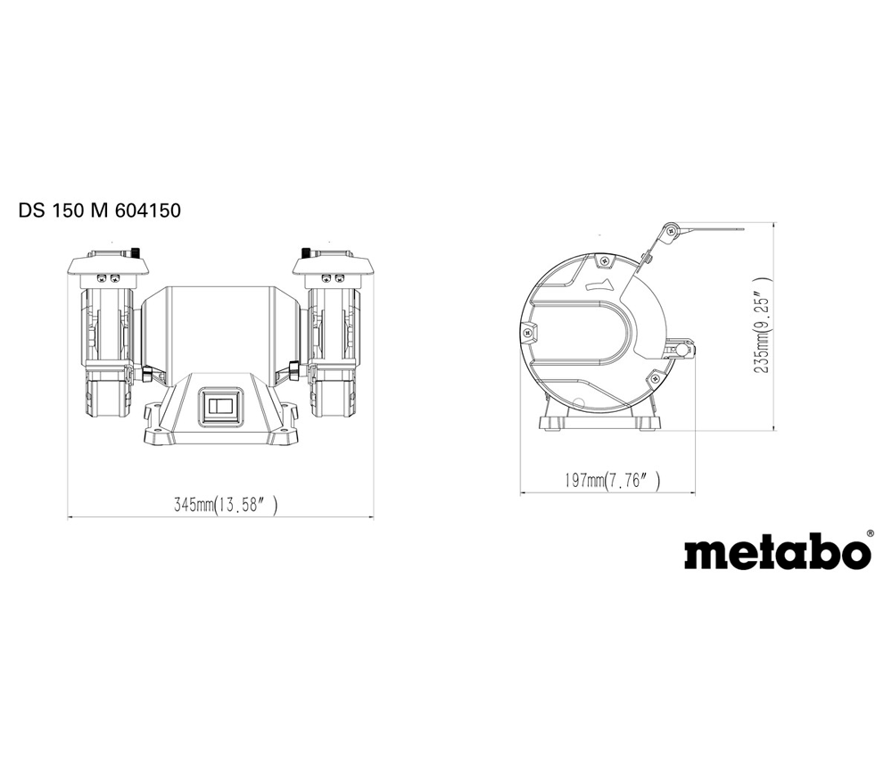 Точильный станок METABO  DS 150 M 370вт 150мм photo 2