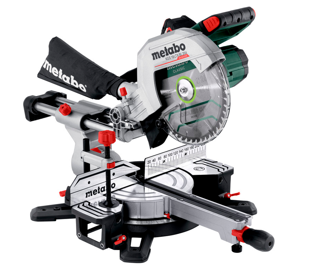 Fierăstrău  circular staționar fără fir METABO KGS 18 LTX BL 254 18V 4Ah 254mm photo