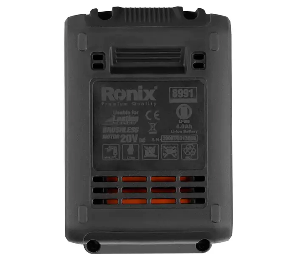 Аккумулятор RONIX 8991 Слайдер 20В 4Ач photo 4