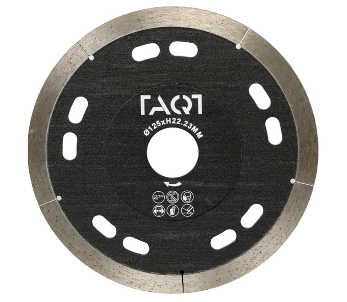 Disc de tăiat cu diamant TAQT TQBC125 125mm Segmentat Ceramică/Porțelan/Marmură-1