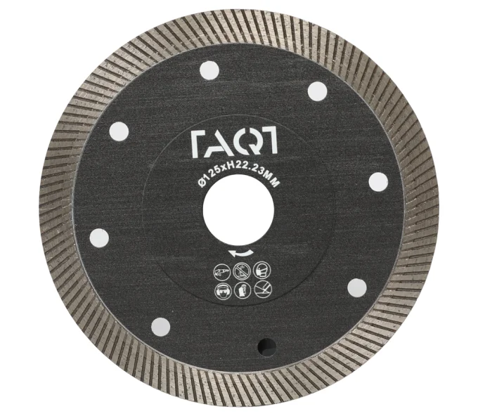 Disc de tăiat cu diamant TAQT TQBT125 125mm Turbo Ceramică/Porțelan/Marmură-1