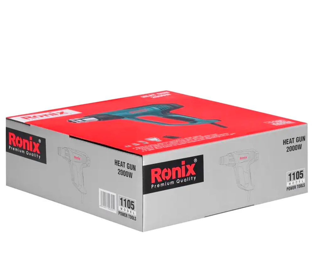 Фен строительный RONIX 1105 2000вт 600°C photo 6