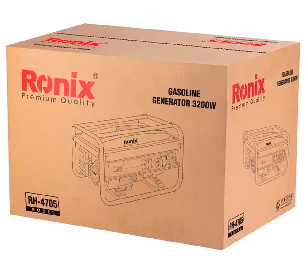 Generator electric RONIX RH-4705 3.2kw Benzină AVR photo 1