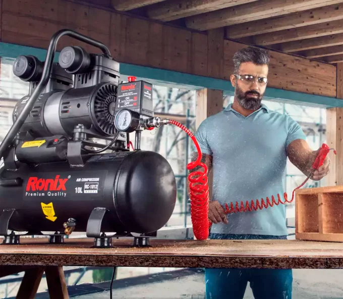 Compresor fără ulei RONIX RC-1012 80l/min 10L-11
